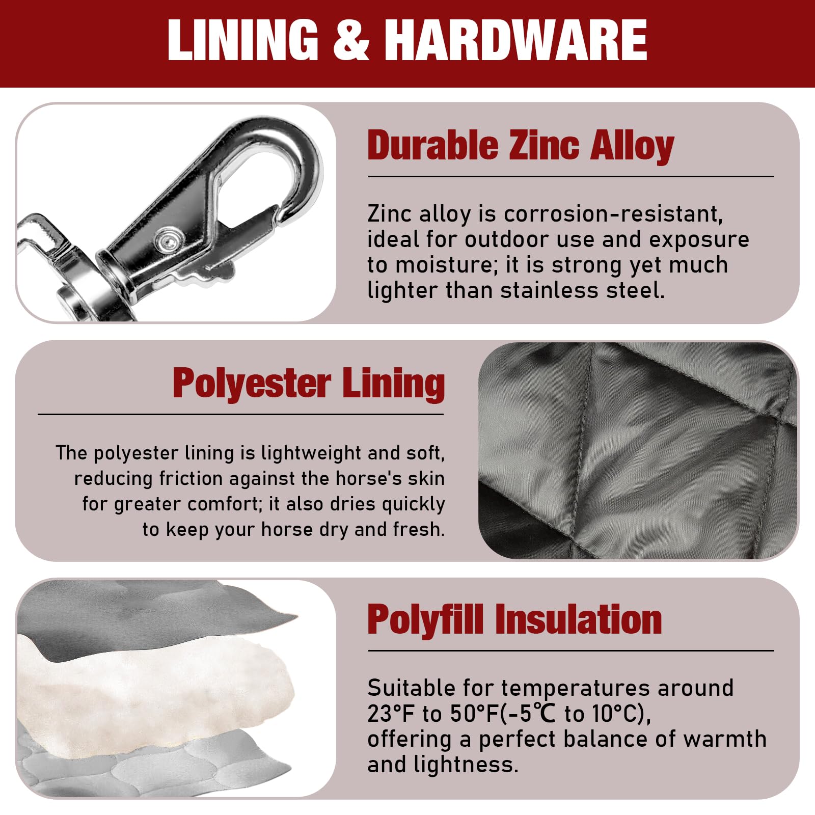 Vortexain lining cotton-polyester blend for softness and quick-dry