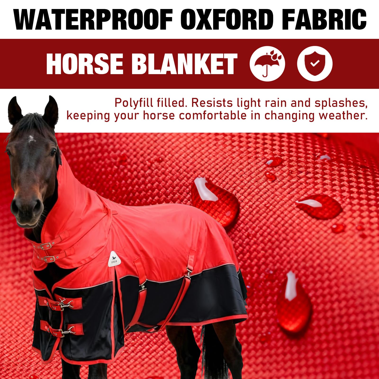 Vortexain horse blanket leg straps prevent shifting during turnout
