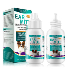 VOSIFSDIY ear mite treatment bottle pour illustrates easy application