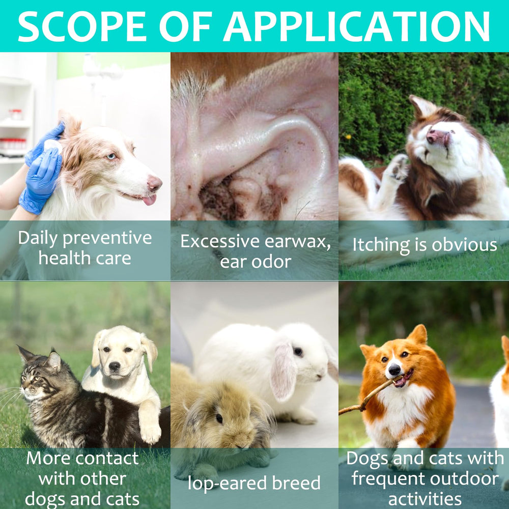 VOSIFSDIY natural-dogs-cats-ear-cleaner emphasizes gentle, fragrance-free care