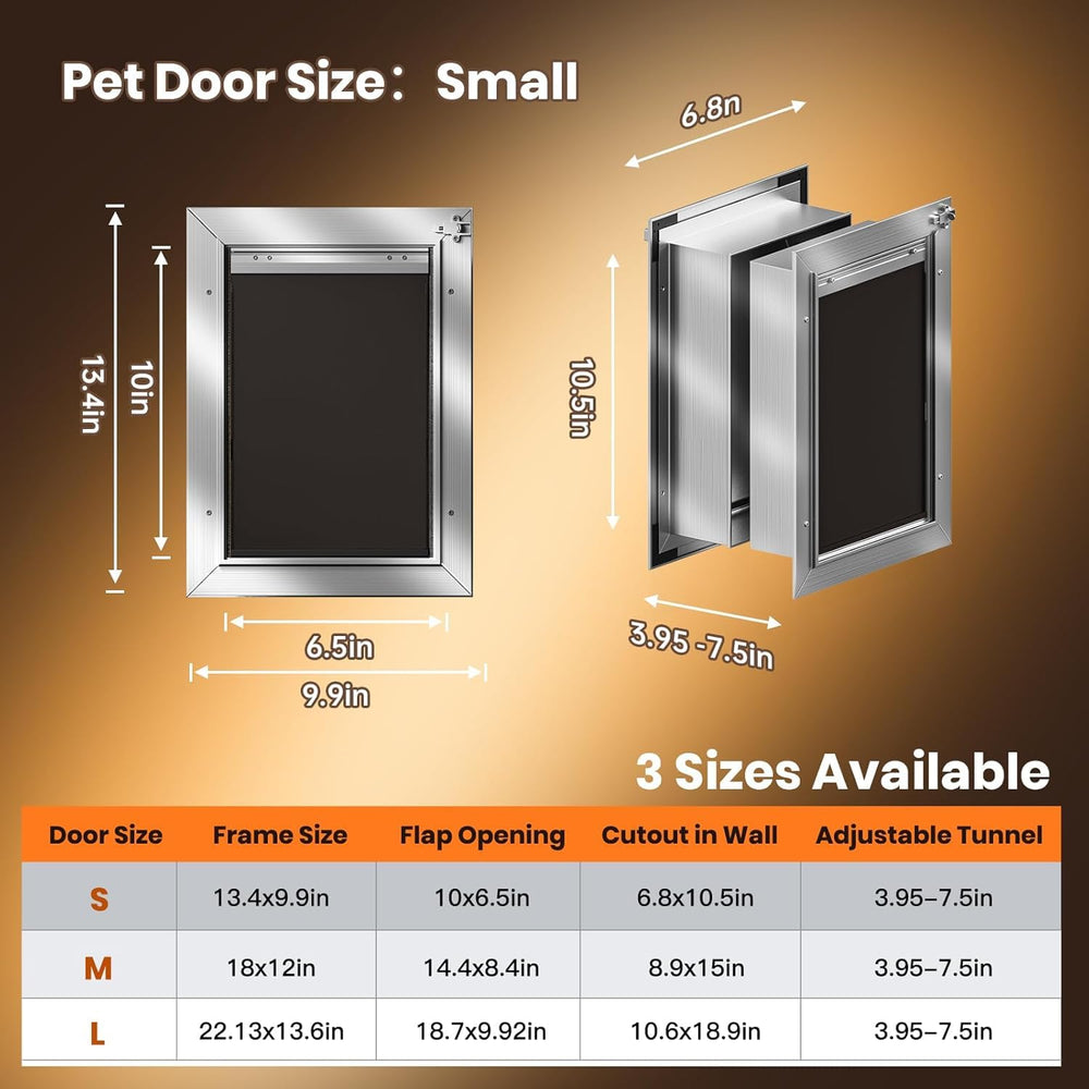 VOSOIR cat door flap open demonstrates accessible entry for small pets.