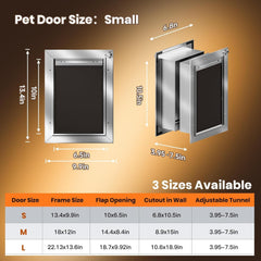 VOSOIR cat door flap open demonstrates accessible entry for small pets.