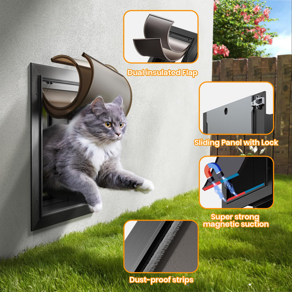 VOSOIR magnetic flaps seal against wind and dust