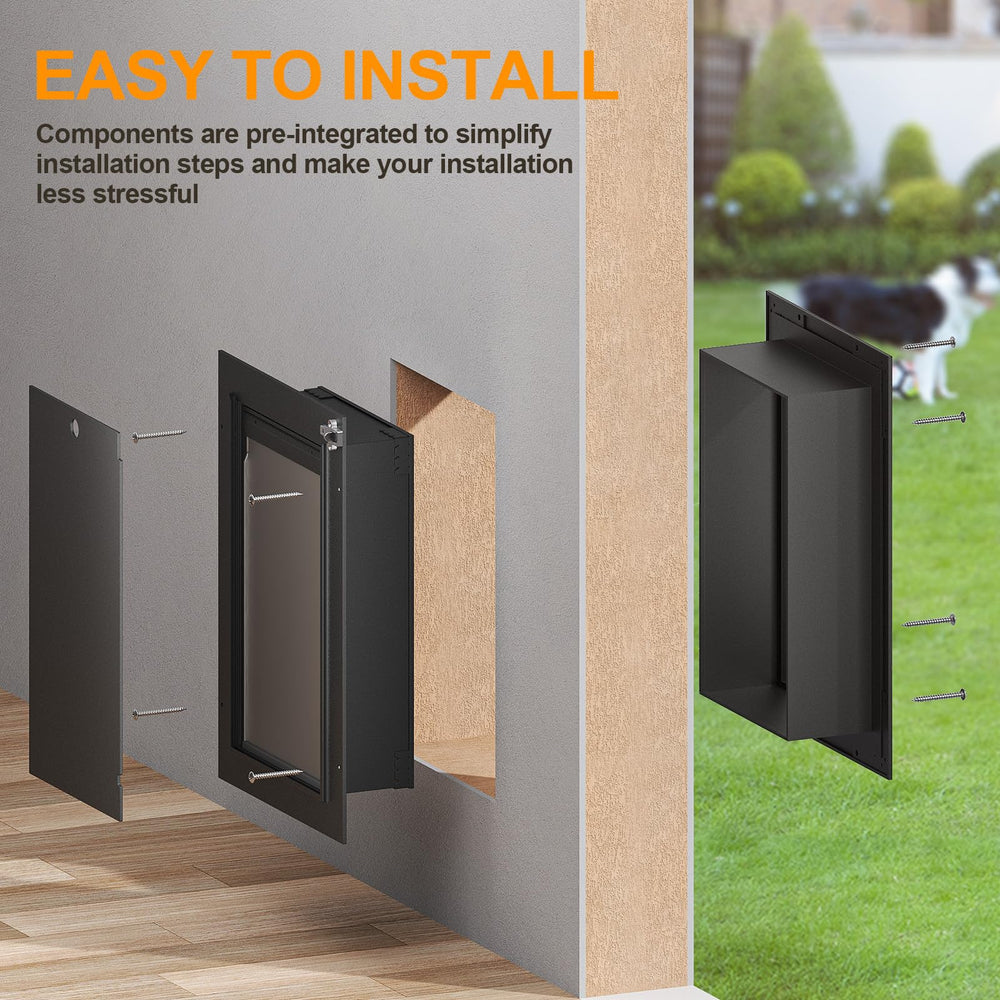 VOSOIR pet using door demonstrates easy access for small pets