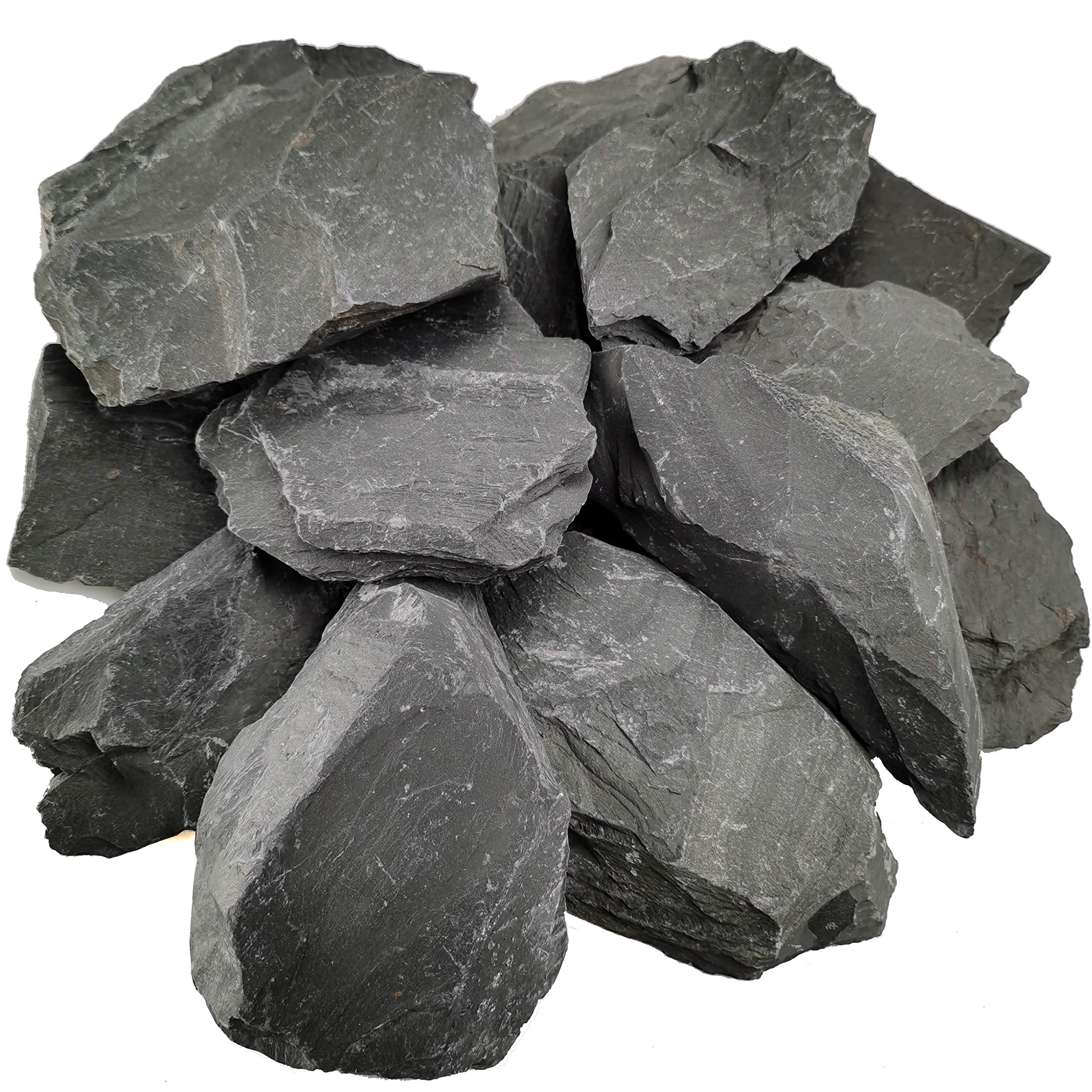 Voulosimi natural slate rocks large cluster enhances aquariums with natural depth
