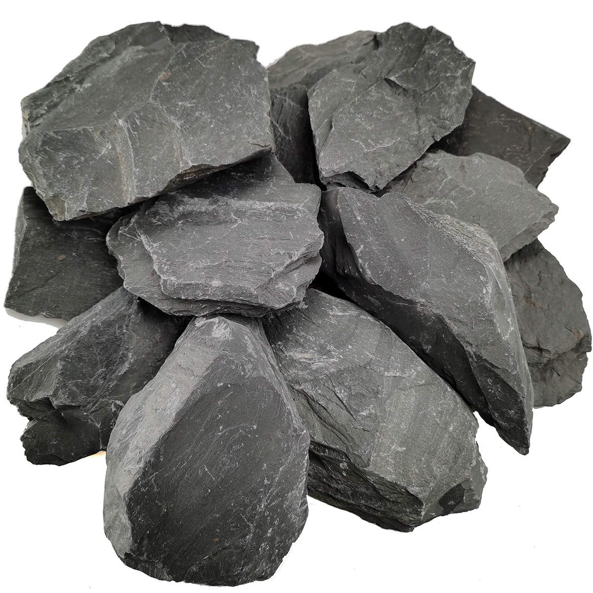 Voulosimi natural slate rocks large cluster enhances aquariums with natural depth