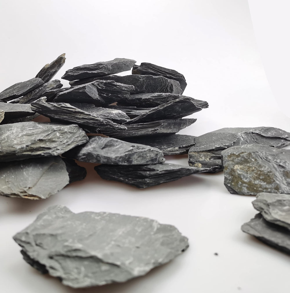 Voulosimi slate rocks aquarium decor showing authentic stone aesthetic