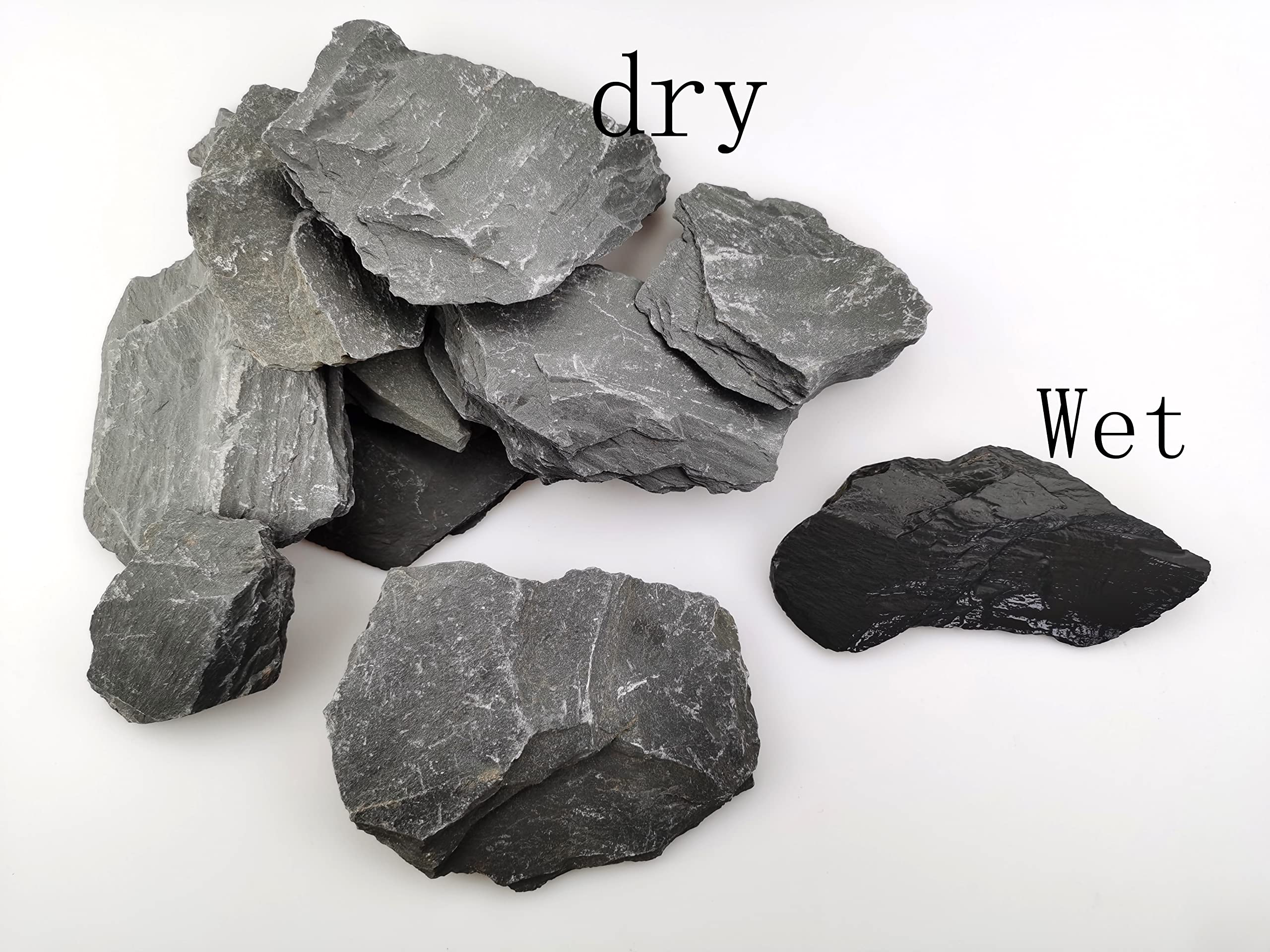 Voulosimi slate rocks water feature usage for walkways and ponds