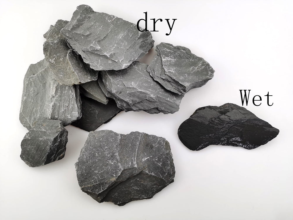 Voulosimi slate rocks water feature usage for walkways and ponds
