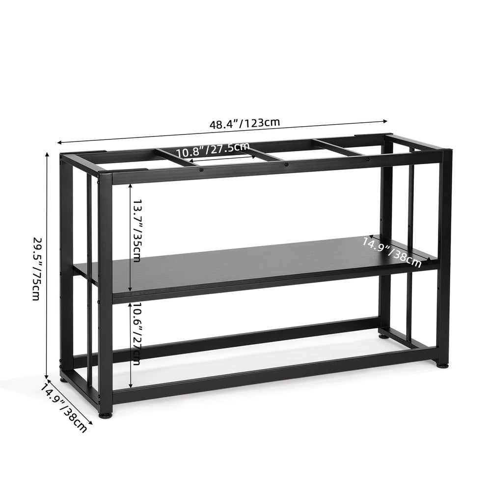 VOWNER adjustable shelves image highlights flexible storage for fish gear