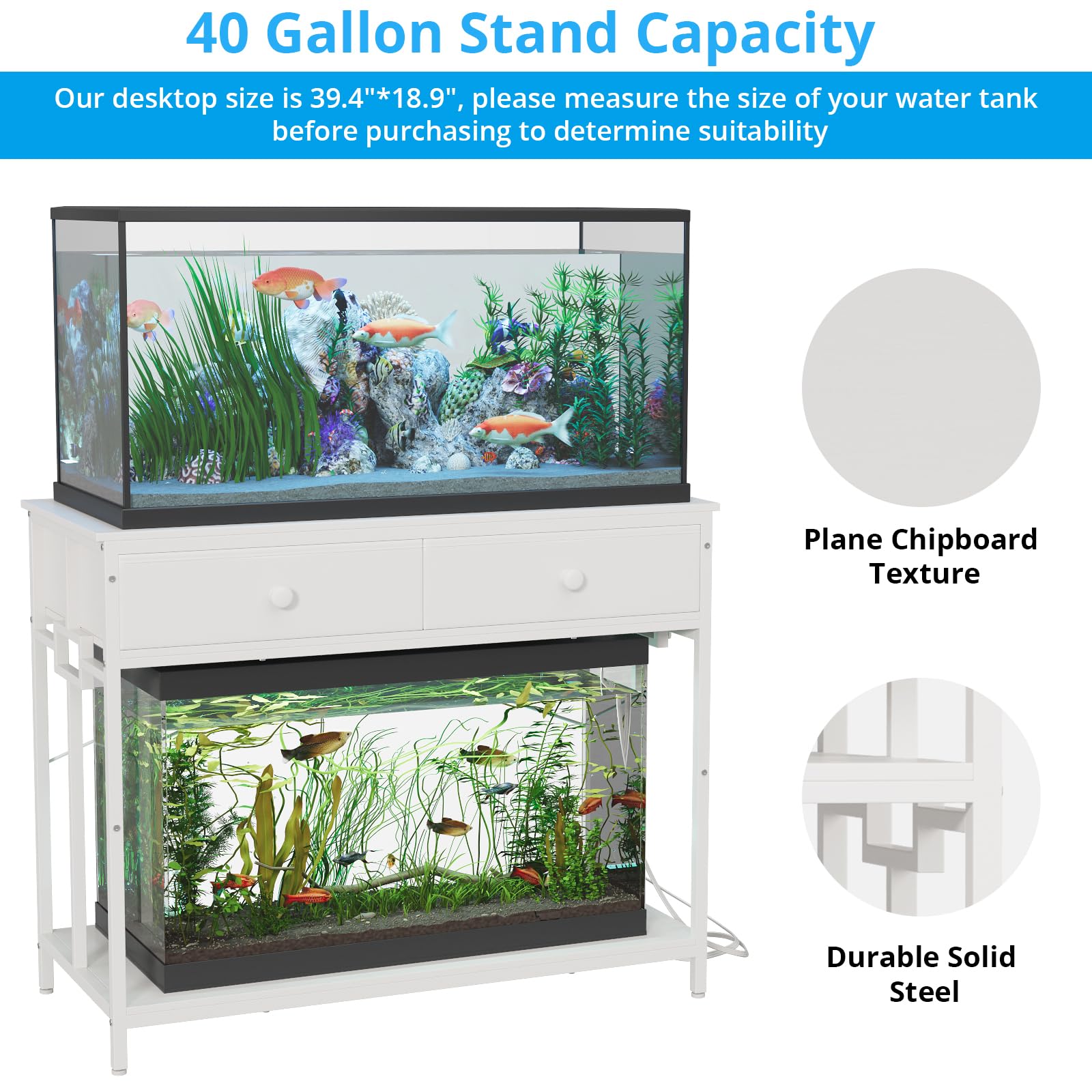 VOWNER stand with X-shape reinforcement ensures stability.