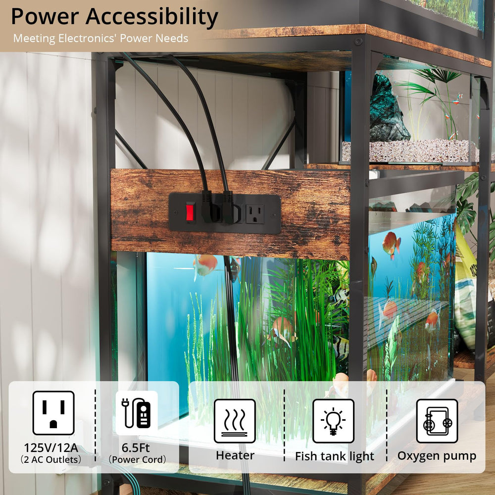 VOWNER reversible design allows left- or right-side shelves configuration.