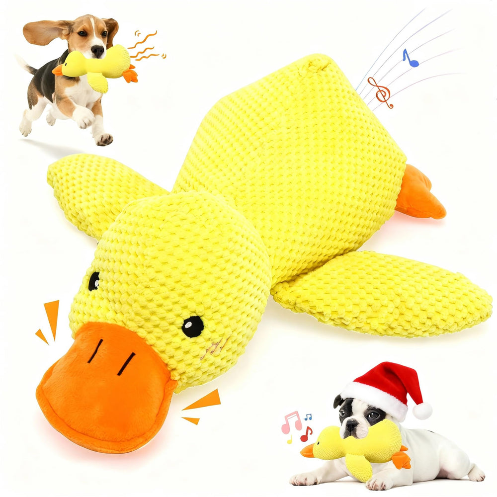VOXGET dog calming duck toy front view keeps dogs engaged with interactive quack