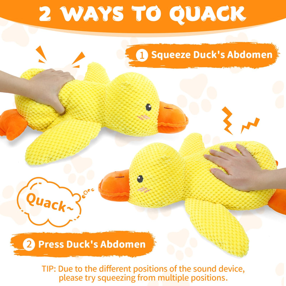 VOXGET duck toy teeth gum massage yellow gentle chewing