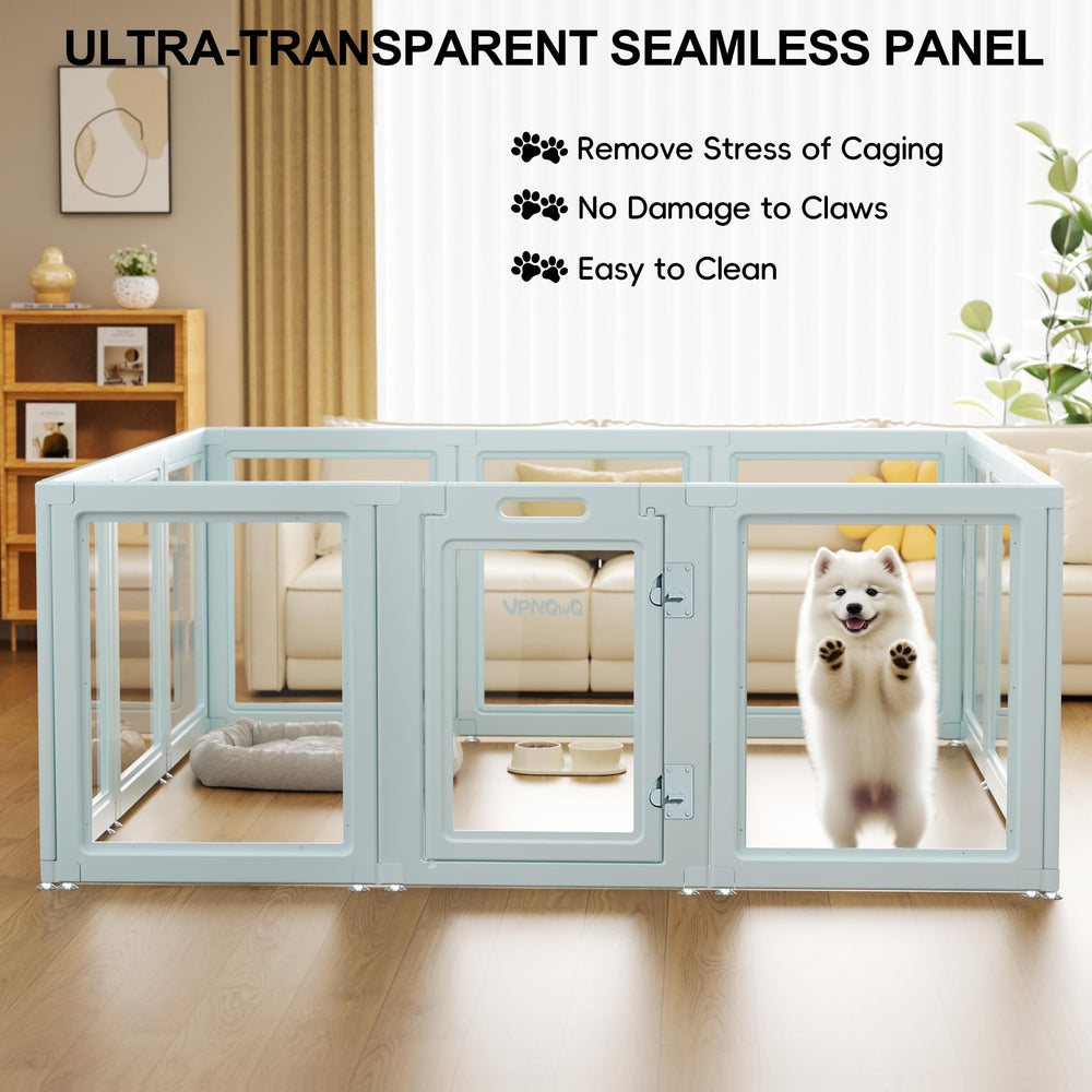VPNQwQ clear acrylic dog playpen side panel 30-inch height