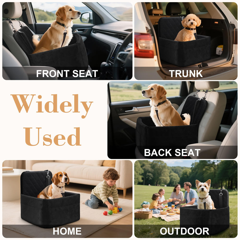 VSAPRDT dog car seat height-6in offers adjustable elevation for comfy rides