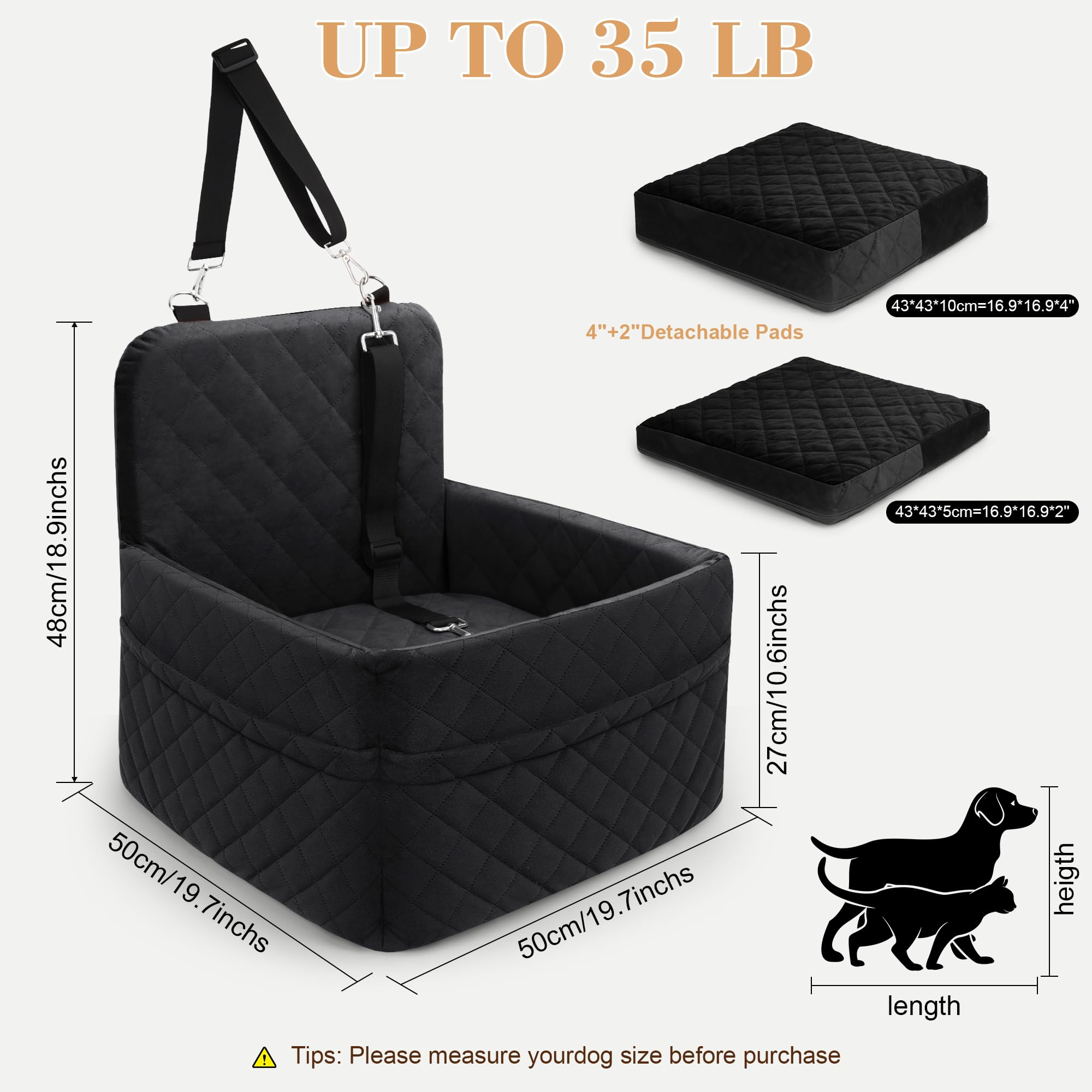 VSAPRDT dog car seat waterproof cover simplifies cleanup after spills