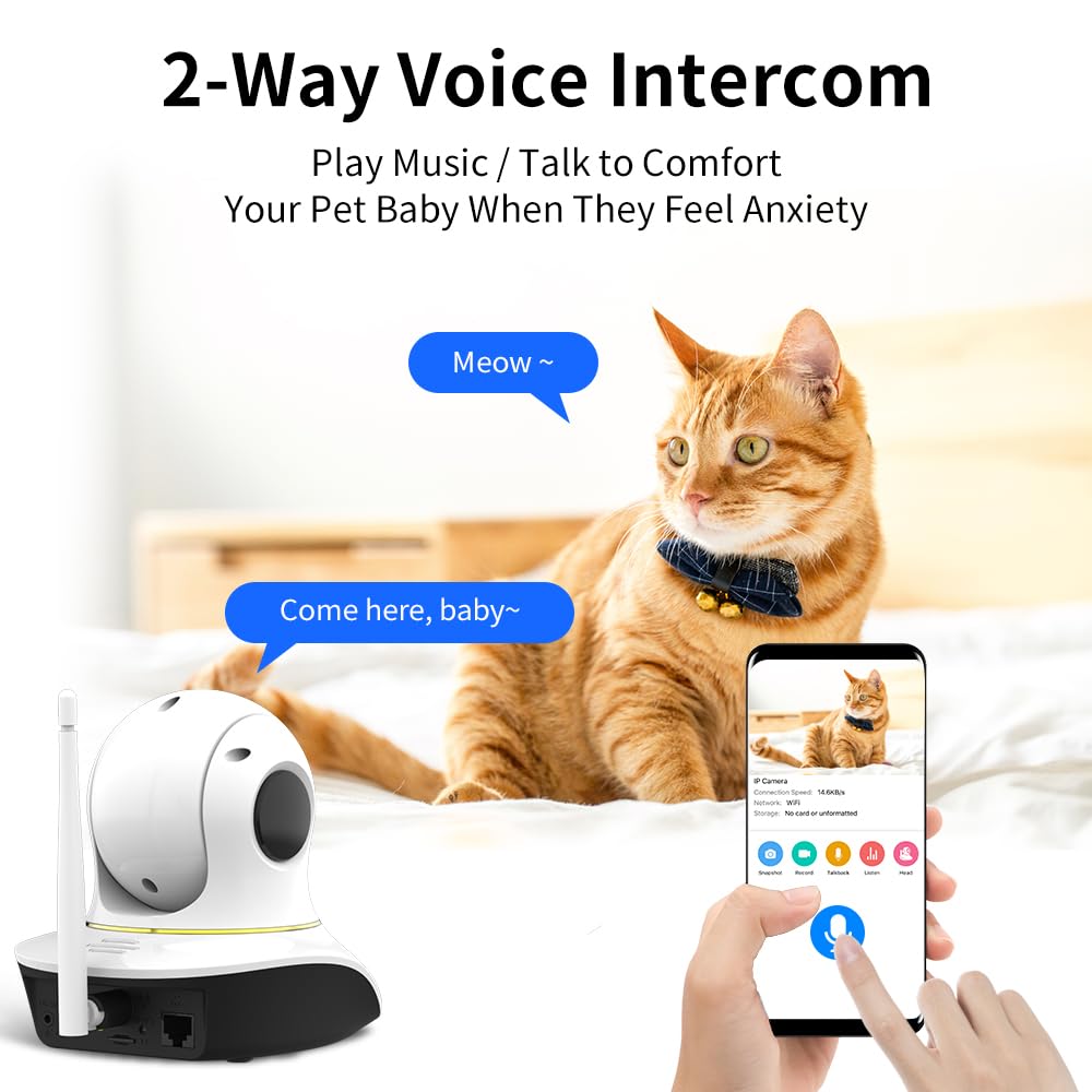 VStarCam-2way-audio lets you talk to pets remotely.