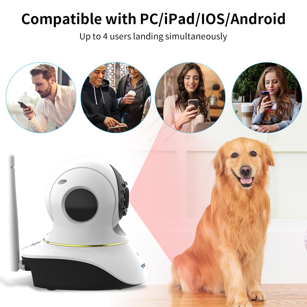 VStarCam-motion-detection-alerts notify you of activity via app.