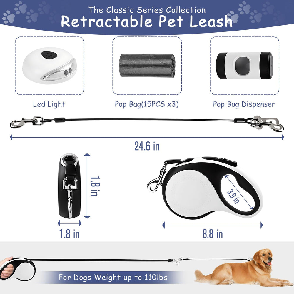 VTOPVMAX LED light on dog leash enhances evening visibility