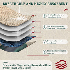VUNCESSIN breathable knitted lining keeps skin comfortable during wear.