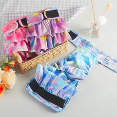 VUNCESSIN dog diapers female pattern 2, soft lining promotes comfort during wear.