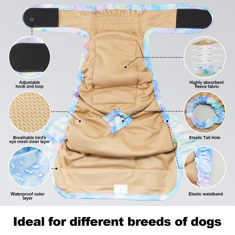 VUNCESSIN adjustable Velcro and elastic waist ensure a secure fit without fur snag.