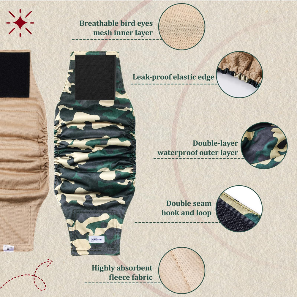 VUNCESSIN double-stitched Velcro provides secure, reliable fit