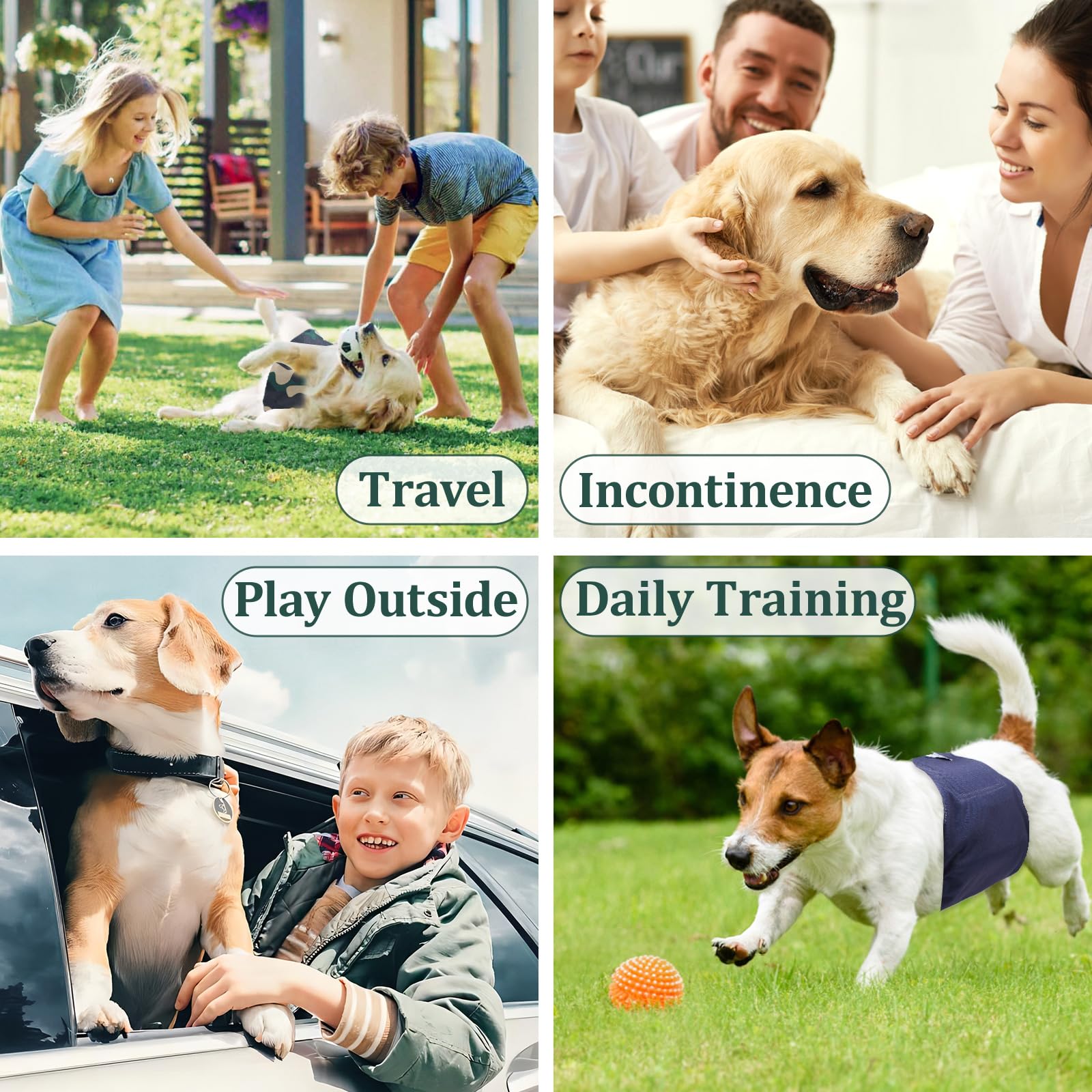 VUNCESSIN shrink-stretch edges shape to your dog’s waist