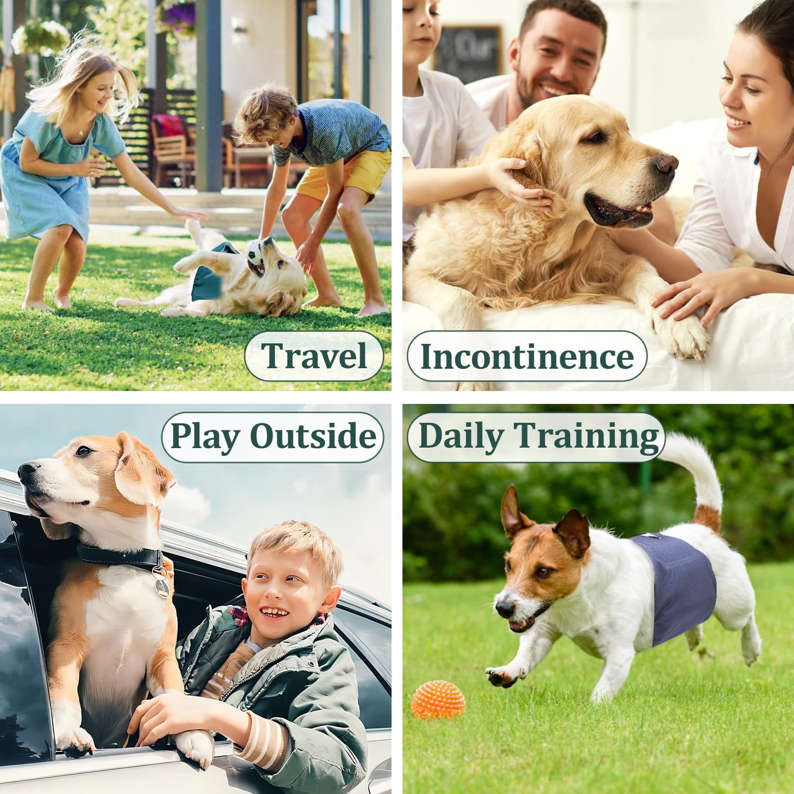 VUNCESSIN small-size fit minimizes bulk for small breeds and puppies.