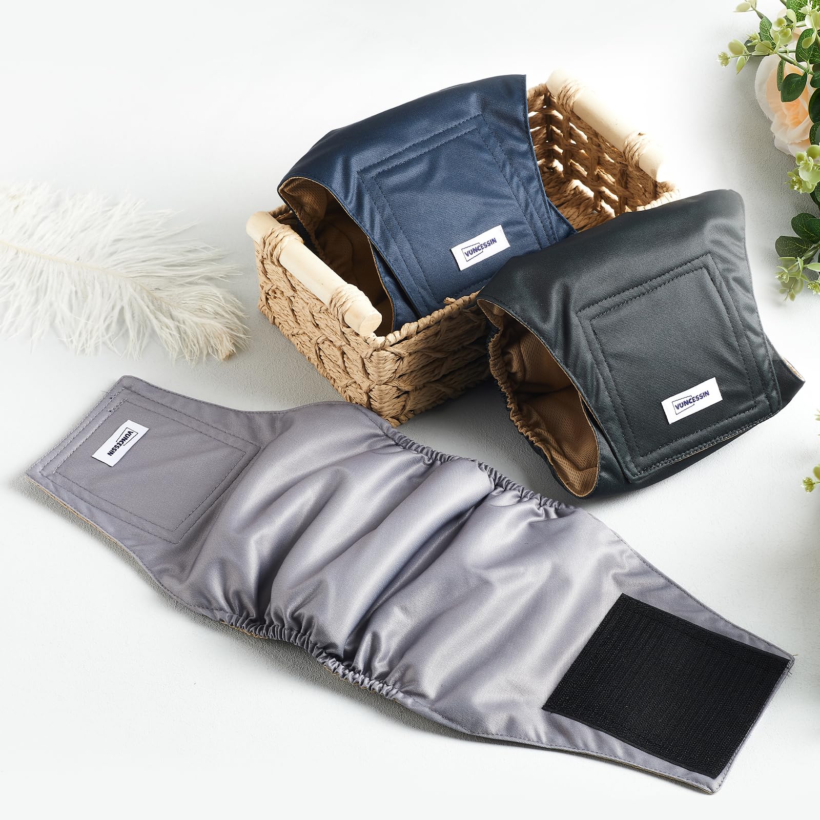 VUNCESSIN secure-fit diaper demonstrates comfortable, snug wear during training