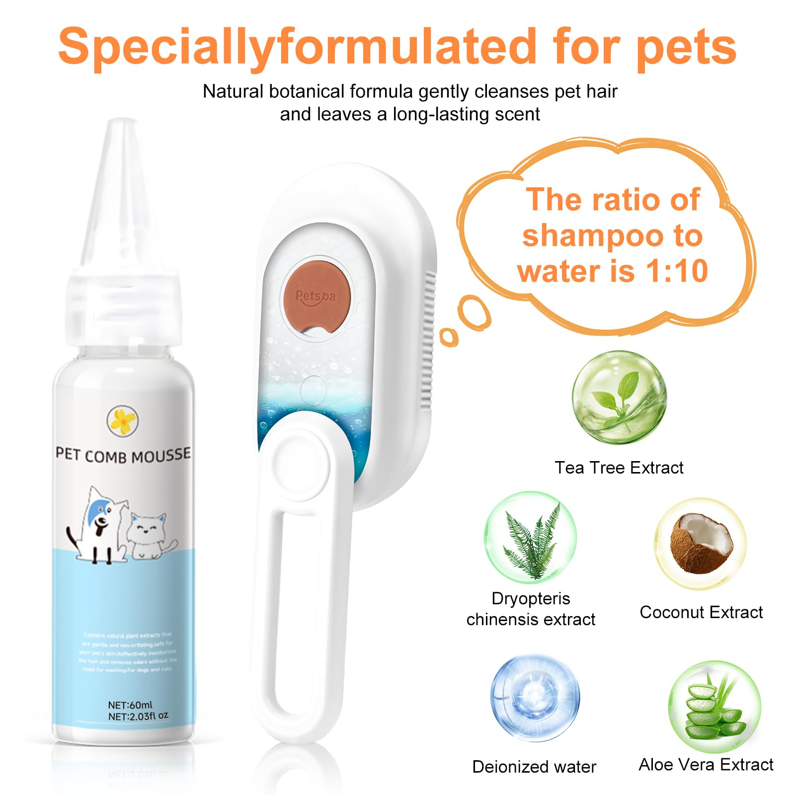 VVVVVW Steam Brush water-tank reveals 25ml capacity for on-demand mist.