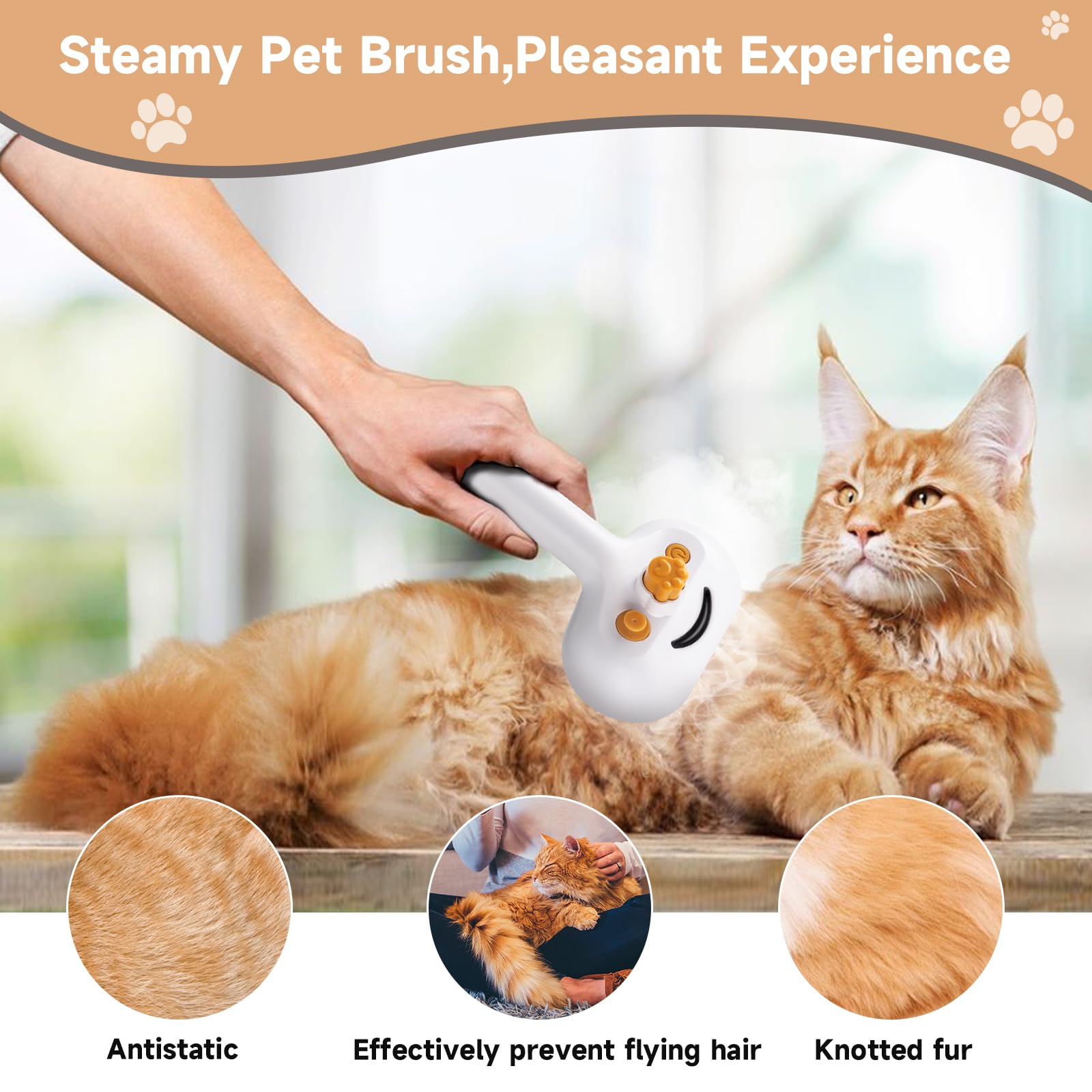 VVWVVW Cleaning button for quick, mess-free post-brush cleanup