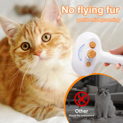 vvwvvw cat steam brush bristles protected by gel for skin-safe hair removal