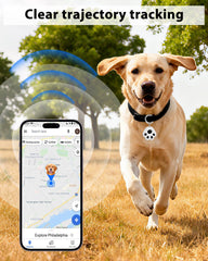 VVyL Pet GPS Tracker 20m sound locator helps locate a nearby pet tag quickly.