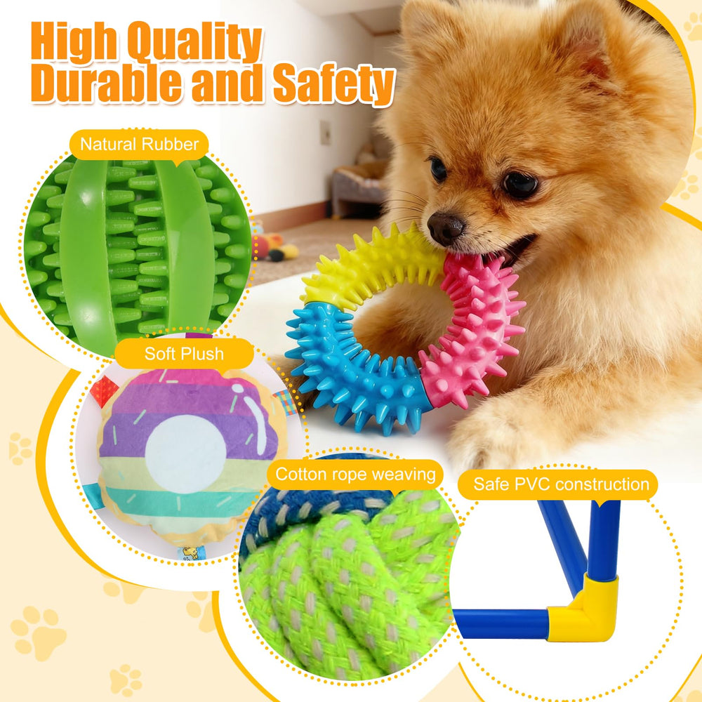 VYNALTIX adjustable hangers let you customize height as puppies grow