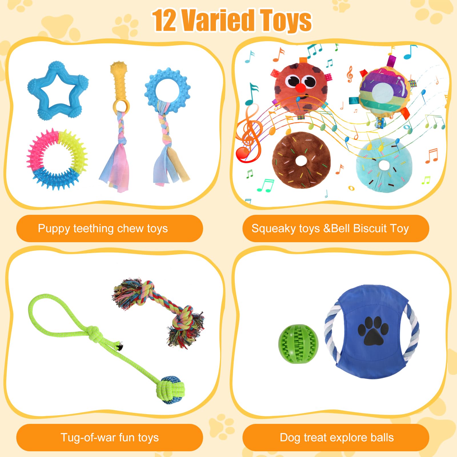 VYNALTIX squeaky toys engage puppies with sound driven play