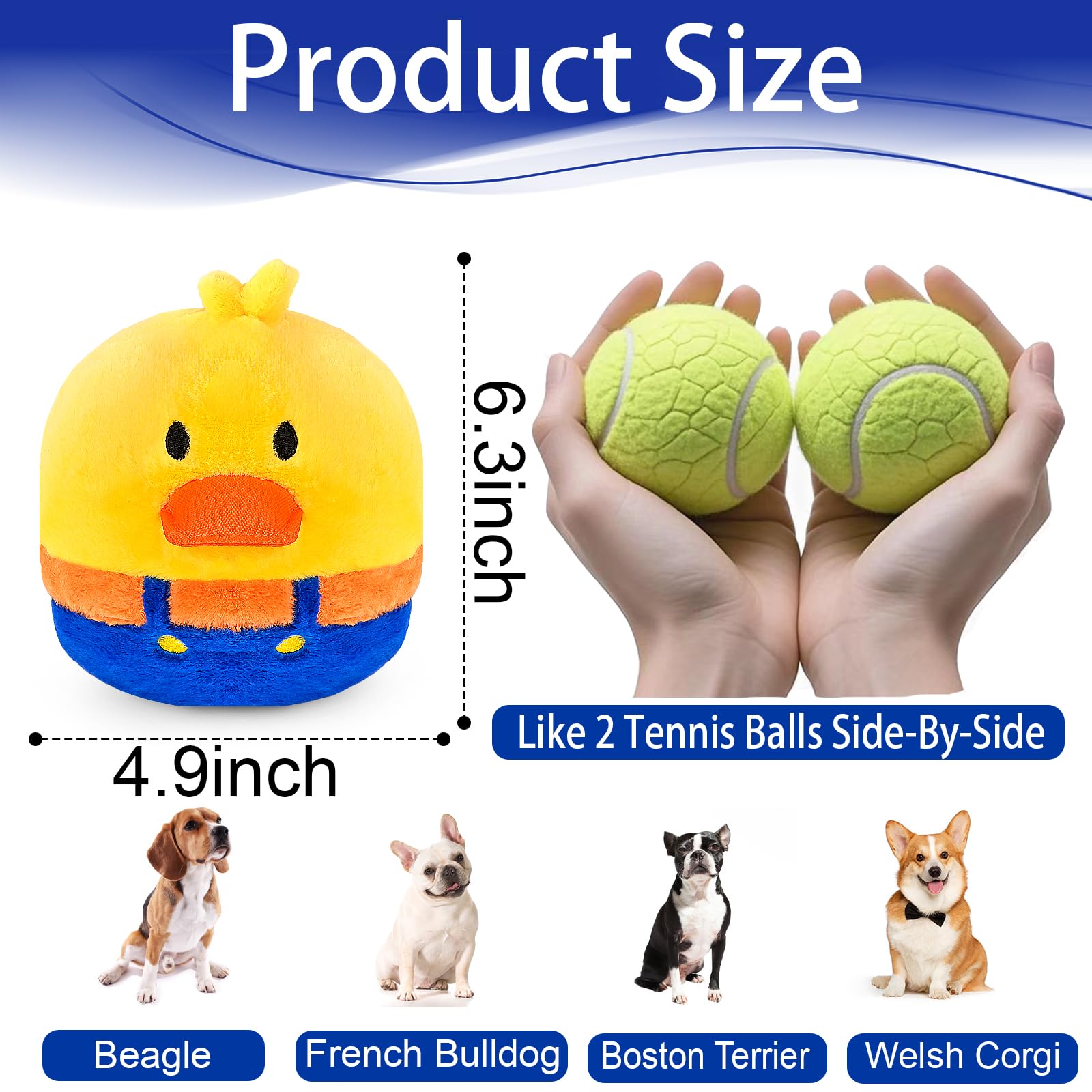 VYsTN compact 5-inch dog toy suited for apartments and rainy-day play