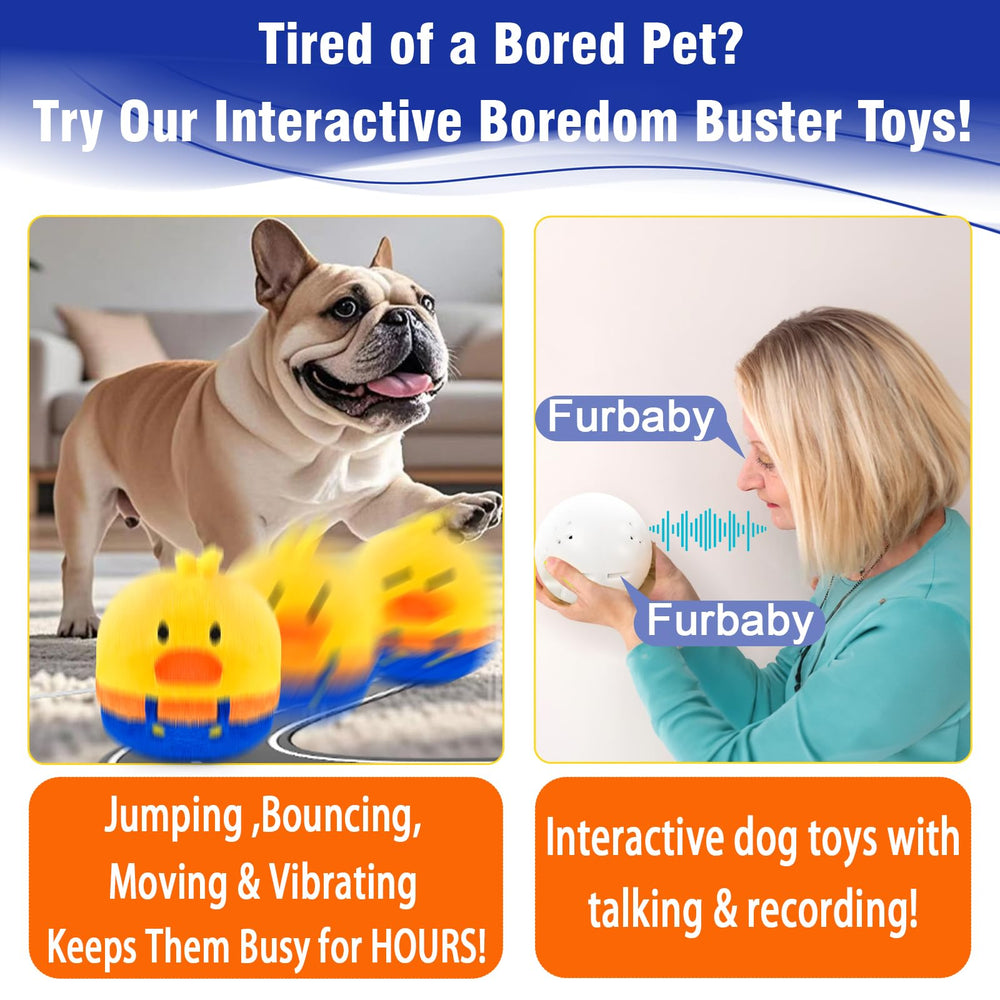 VYsTN interactive dog toy with soft plush cover provides gentle comfort and durability