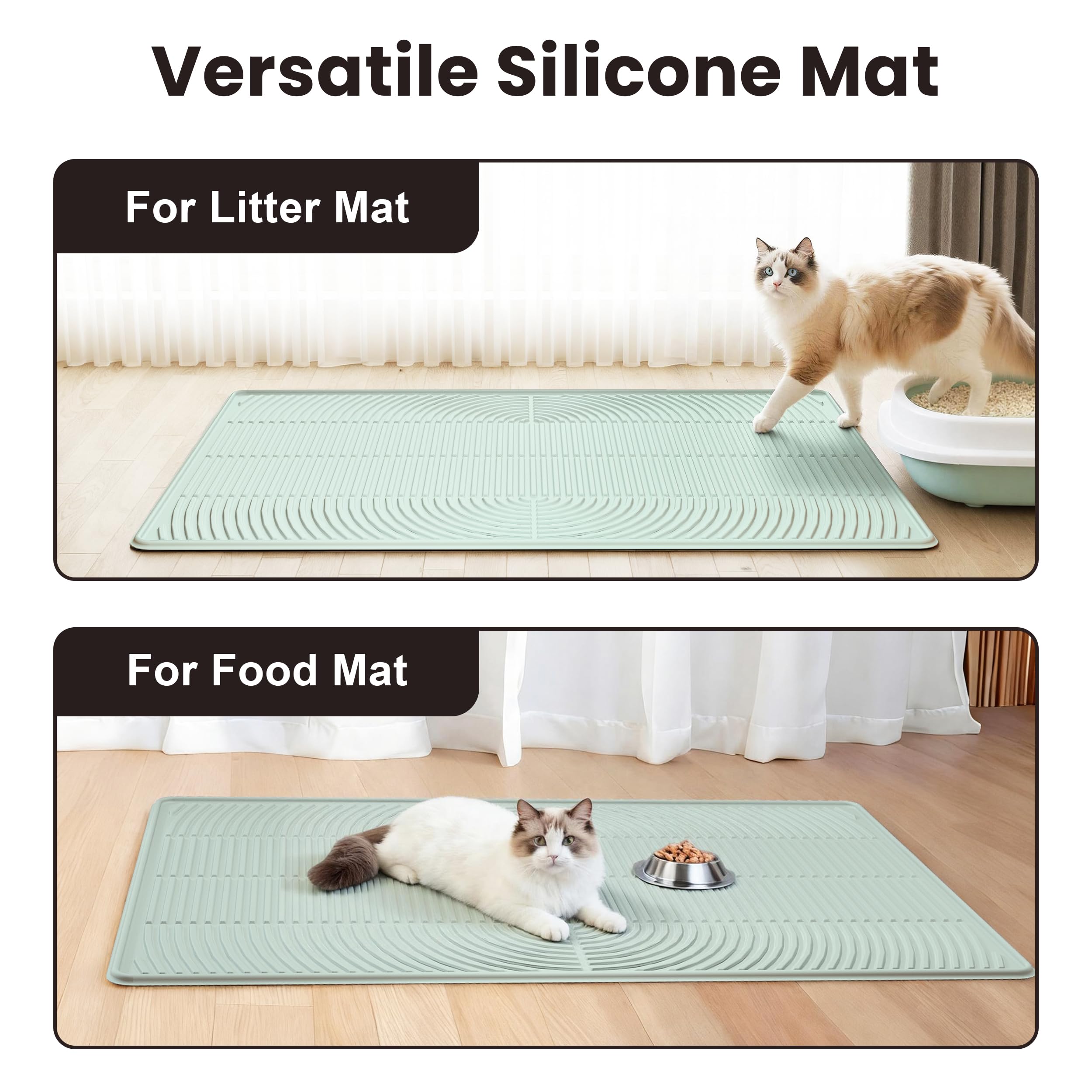 VZYTV Cat Litter Mat multi-cat friendly design supports busy households.