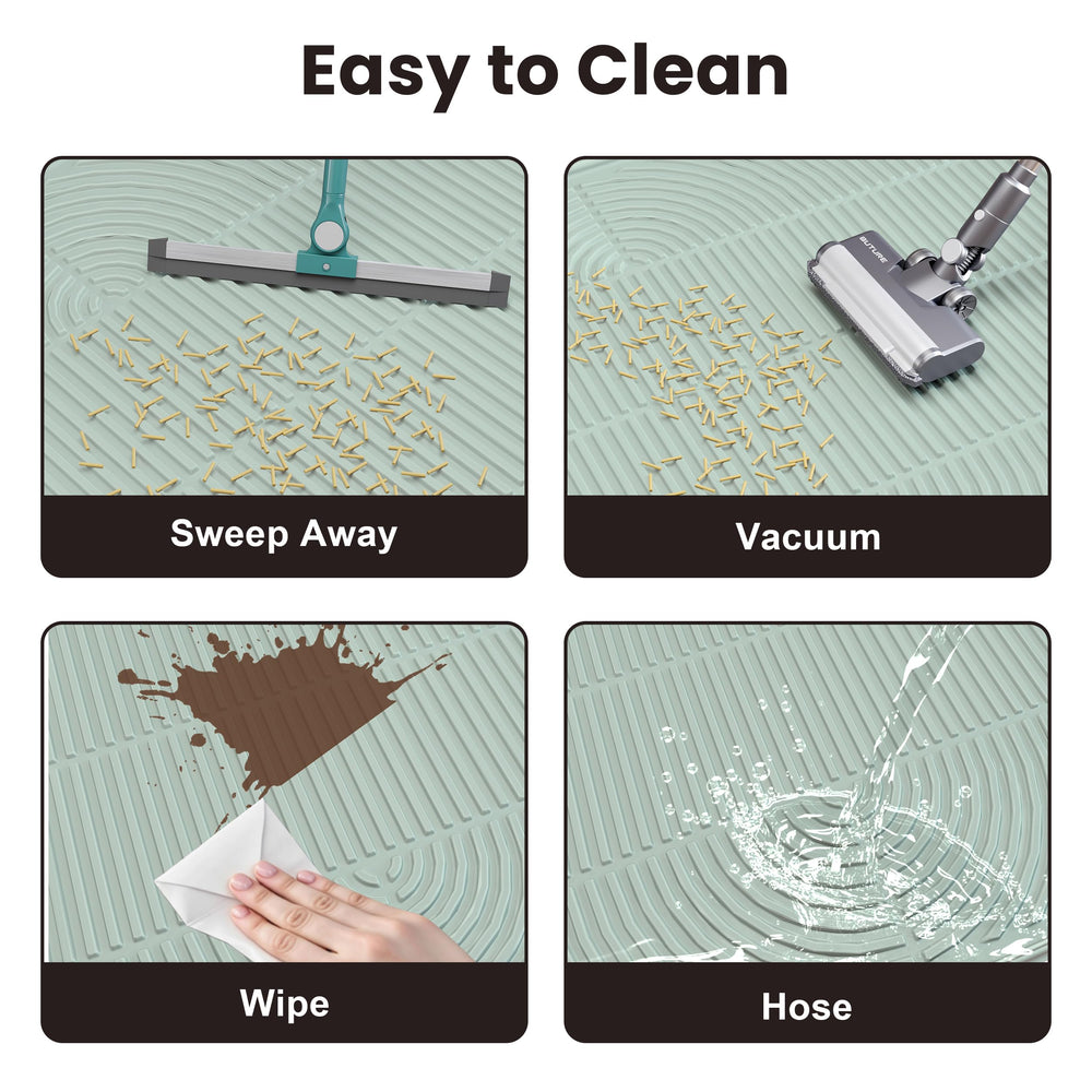 VZYTV Cat Litter Mat multi-functional bowl-mat catches spills.