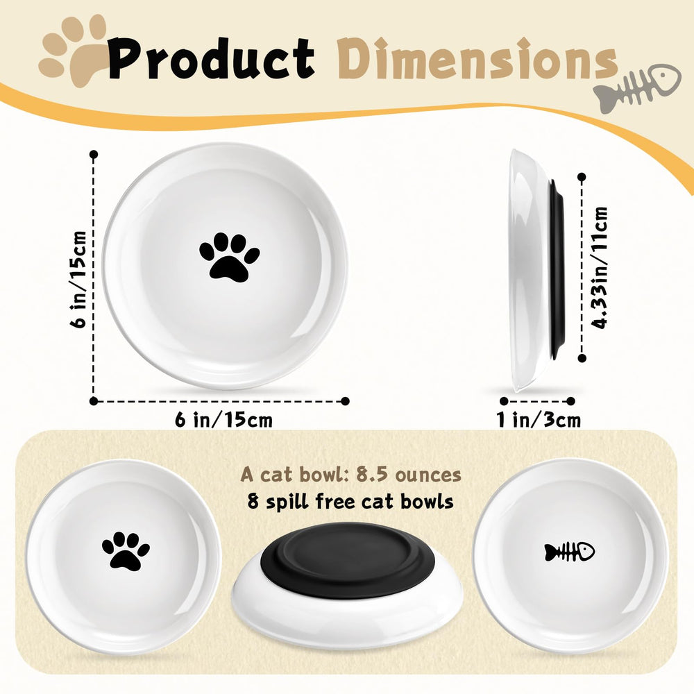 VZZNN paw-pattern bowls add charm to feeding time