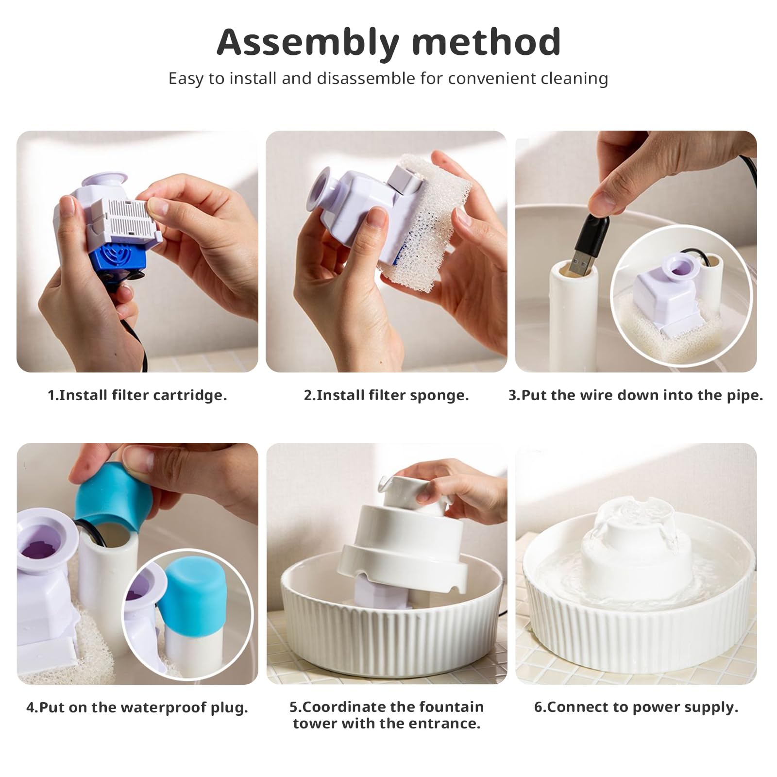 waatoos ceramic body resists tipping for busy homes.