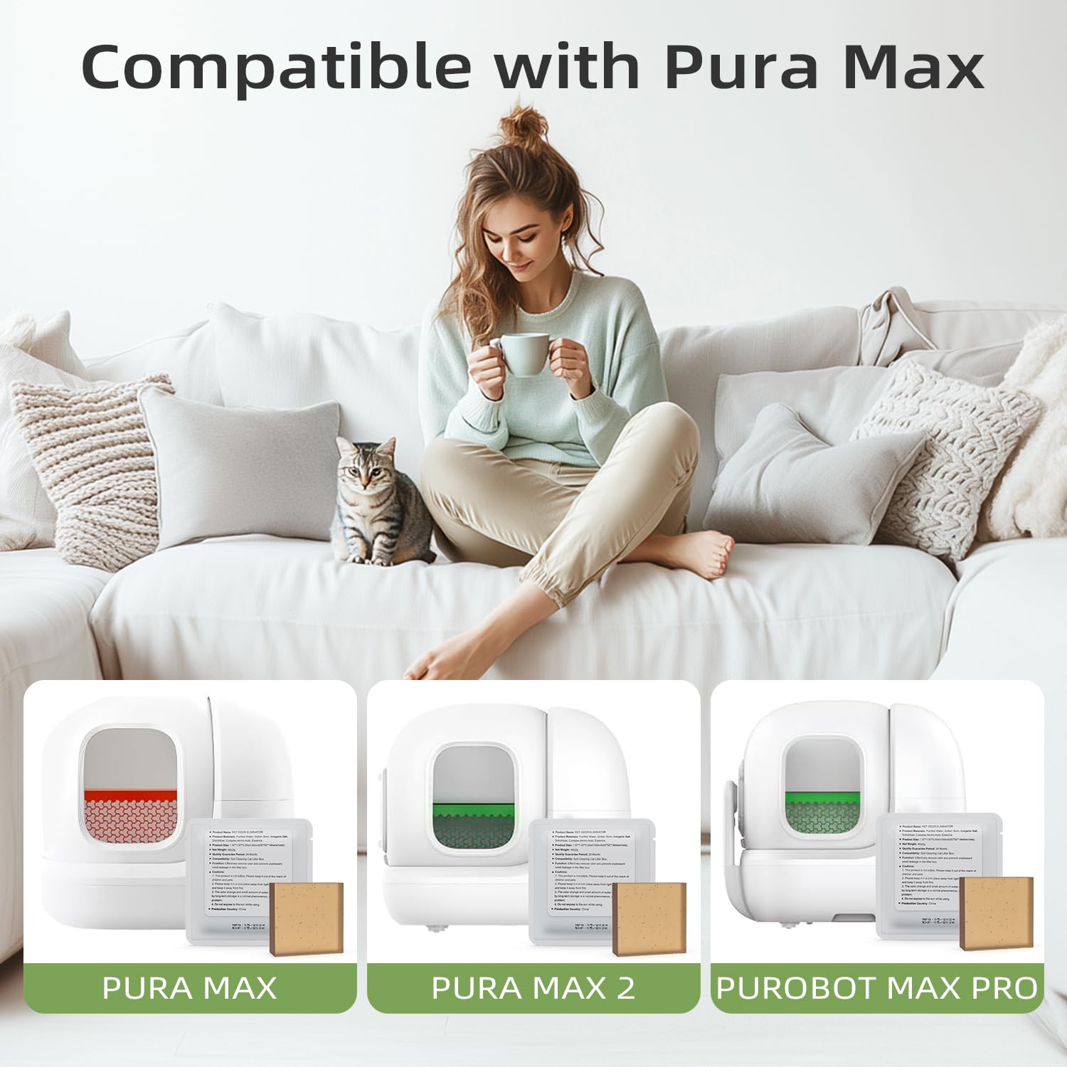 Waatoos N50 packaging variation highlights ready-to-use odor control.