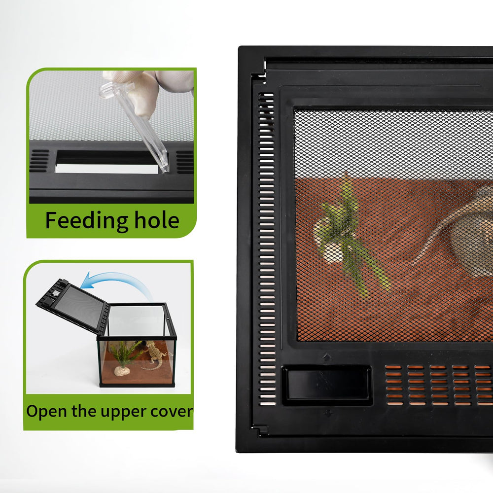 Waazoorep top with metal screen ventilation for airflow and lighting.