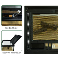 Waazoorep reptile glass terrarium top screen for airflow and ventilation.