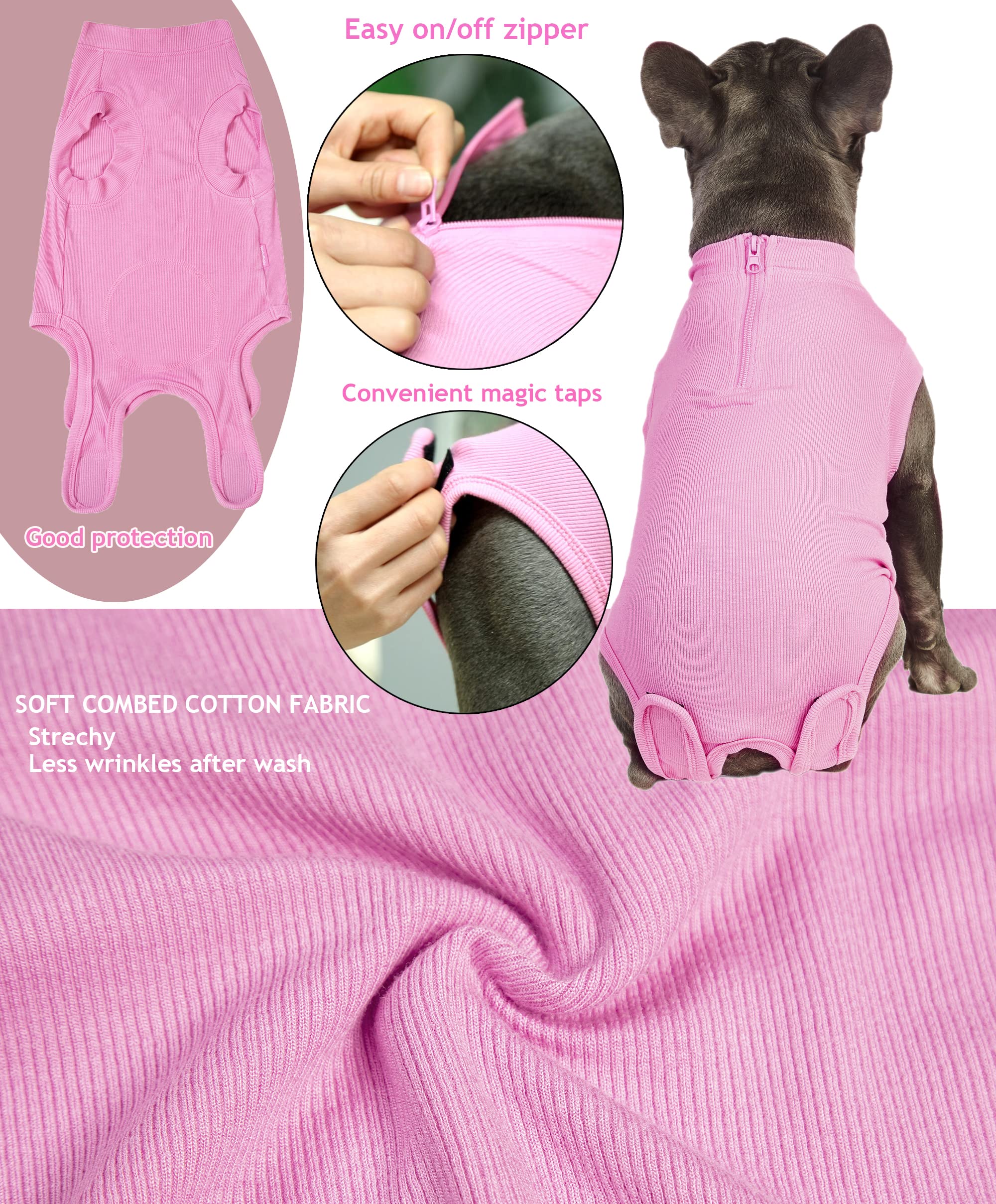 Wabdhaly potty-break-friendly-dog-surgery-suit enables quick potty breaks.