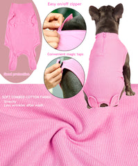 Wabdhaly potty-break-friendly-dog-surgery-suit enables quick potty breaks.