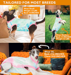 Wabdhaly recovery suit anti-licking protection helps prevent wound irritation after surgery.