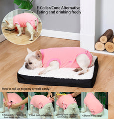 Wabdhaly recovery suit anti-licking wound protection helps reduce licking after surgery.